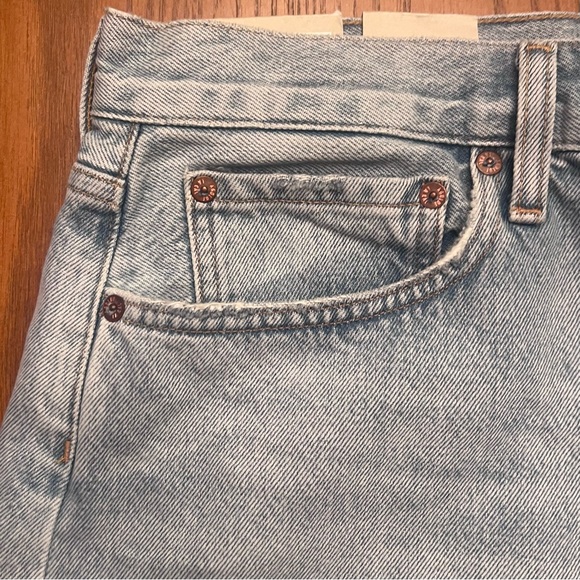 AGOLDE Parker Loose Fit‎ High Rise Vintage Long Denim Shorts in Twister Size 32 - Picture 13 of 16